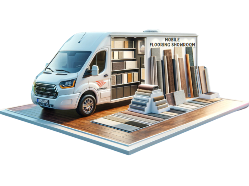 Shop for flooring at home with a mobile flooring showroom